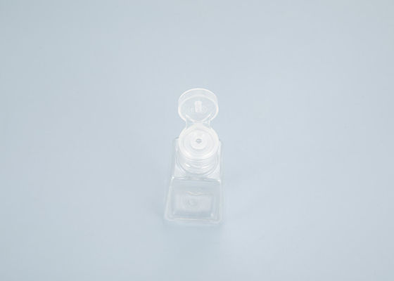 30ml PET Small Antibacterial Hand Sanitizer Gel Bottle With Silicone Gel Trapezoidal