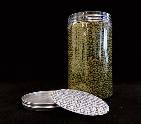 オーダーメイド ラベル 香辛料用のプラスチック容器 広いプラスチック容器 透明なプラスチック容器 蓋付き