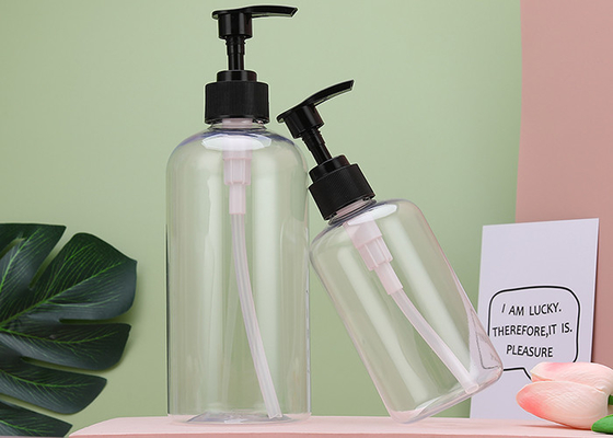 詰め替え式ISO9001平らなペット ポンプびん300ml 700mlの分配のローションのシャンプー