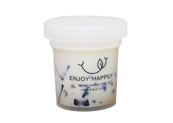 500mlミルクの茶は16のOz帽子が付いているプラスチック ジュースのびんをびん詰めにする